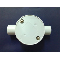 Two Way Shallow Junction Box - 25mm Straight
